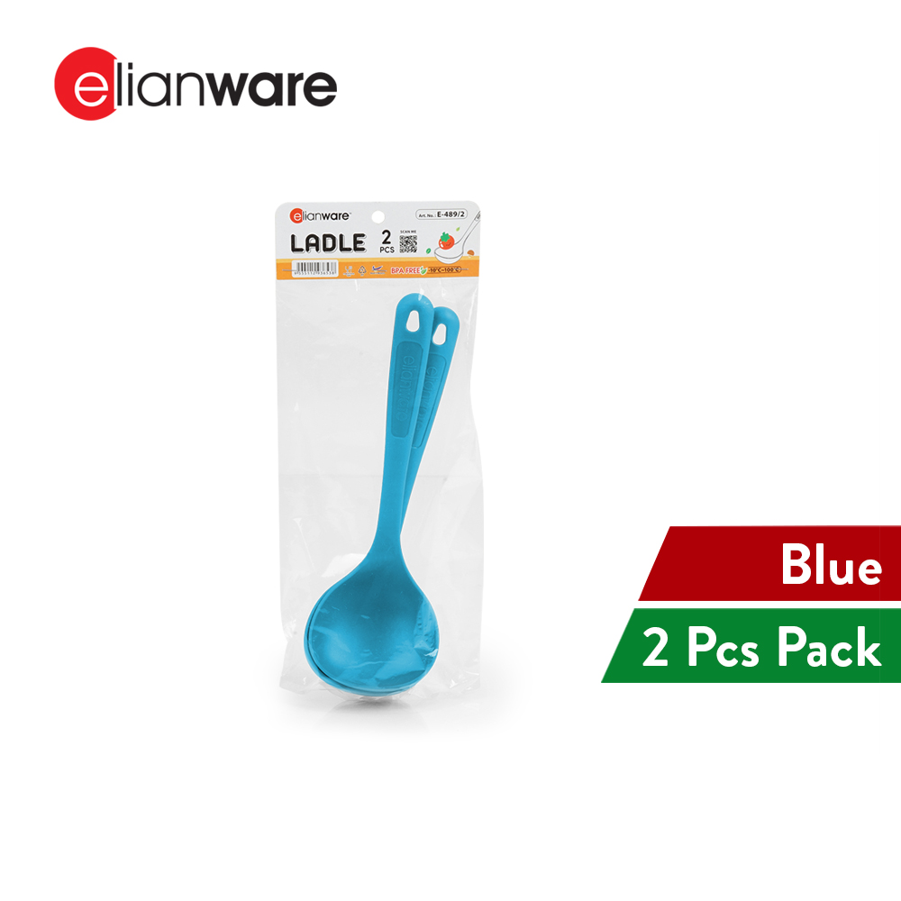 Elianware 2PCS Ladles Set Nasi Soup Lauk Senduk