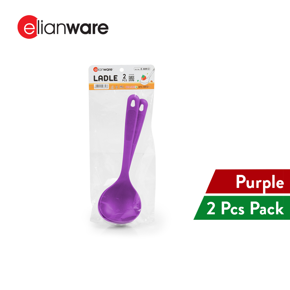 Elianware 2PCS Ladles Set Nasi Soup Lauk Senduk