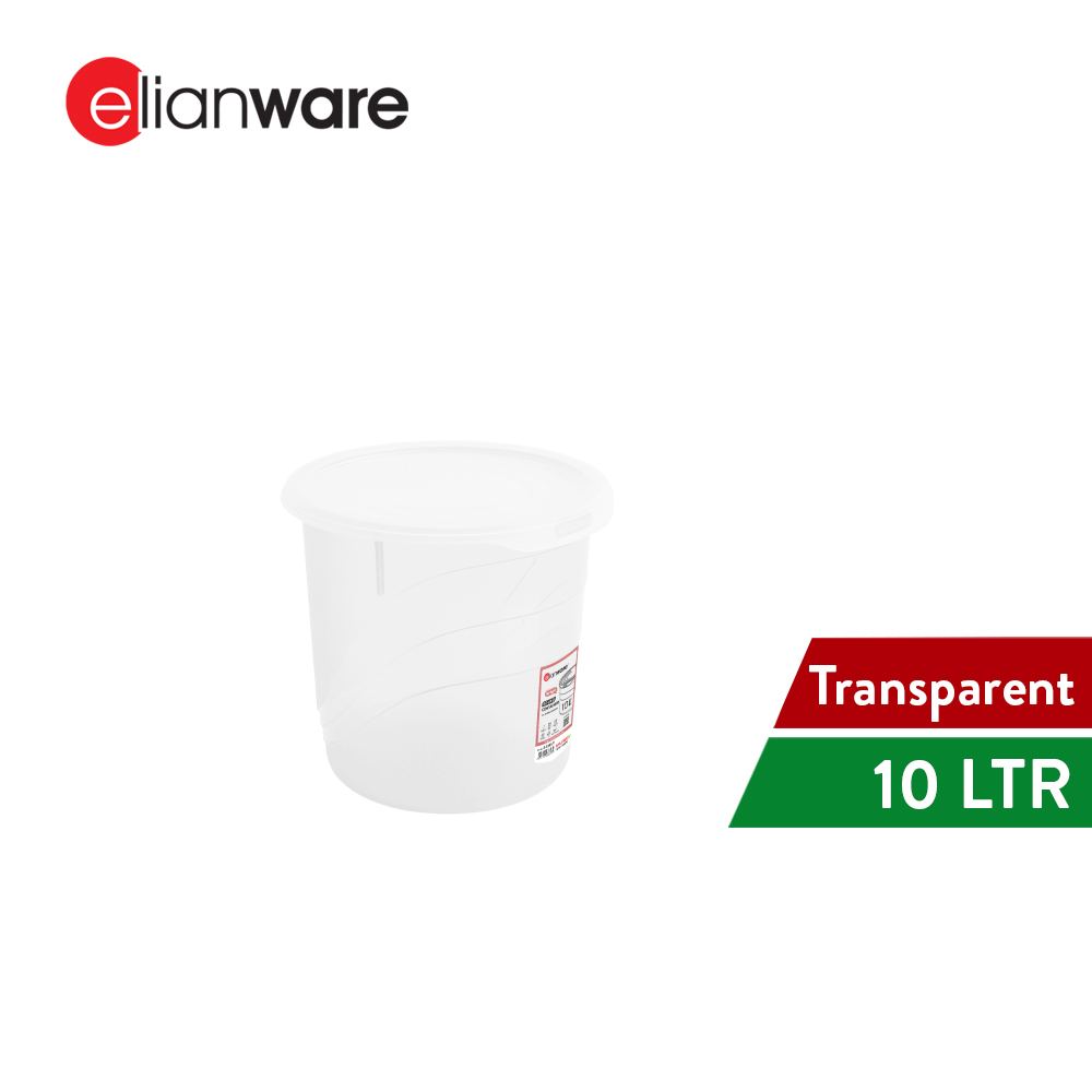 Elianware 3.5L/6L/10L Press Seal Airtight Container Beras Snacks Bekas Makanan