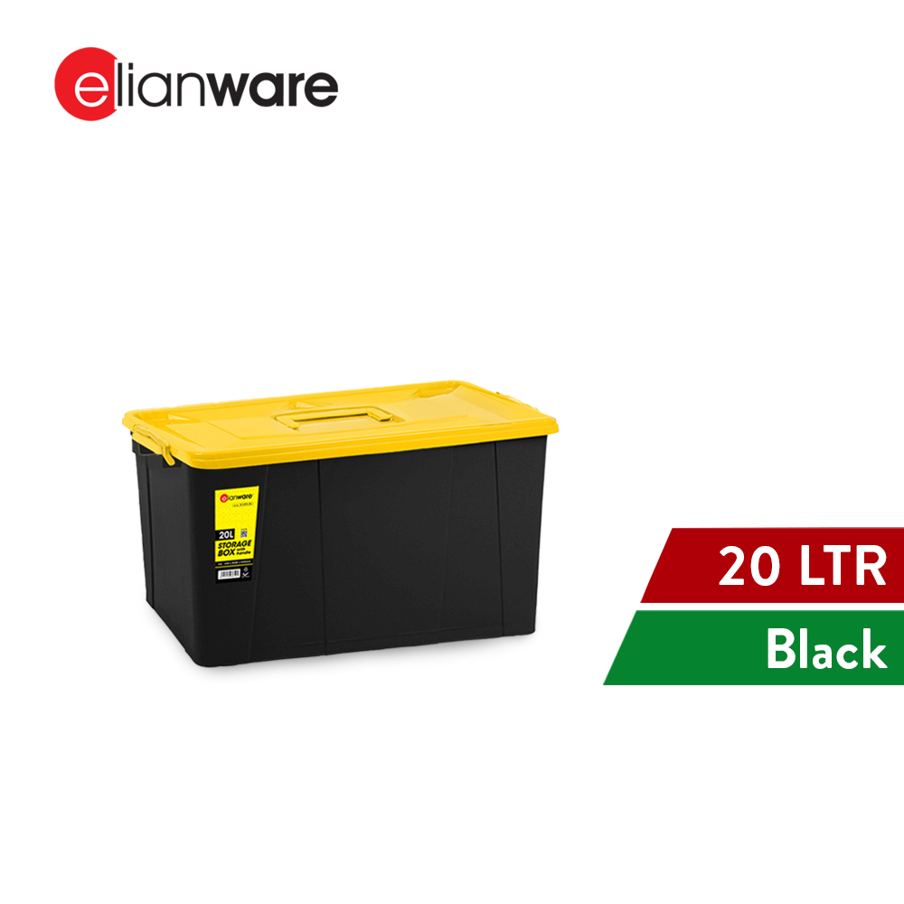 Elianware 20/30/40/50/60/70/90L Plastic Storage Box with Wheels Storage Organizer Kotak Penyimpanan Roda (1PC/Bundle)