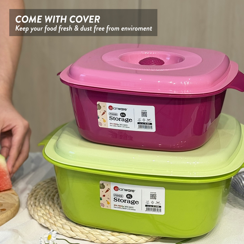 Elianware 3.5Ltr/6Ltr Bekal Makanan Party Buffet Serving Food Tray(1PC/3PCS)