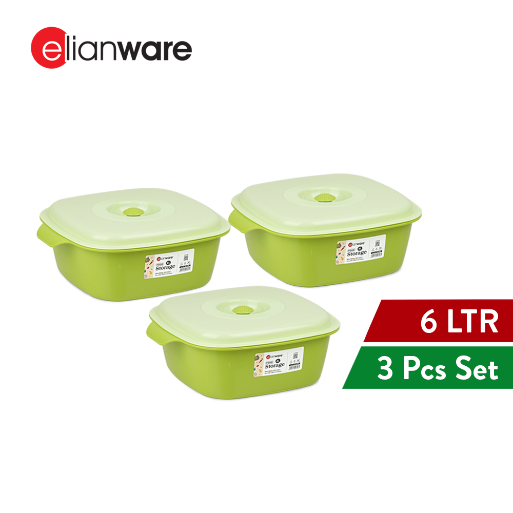 Elianware 3.5Ltr/6Ltr Bekal Makanan Party Buffet Serving Food Tray(1PC/3PCS)