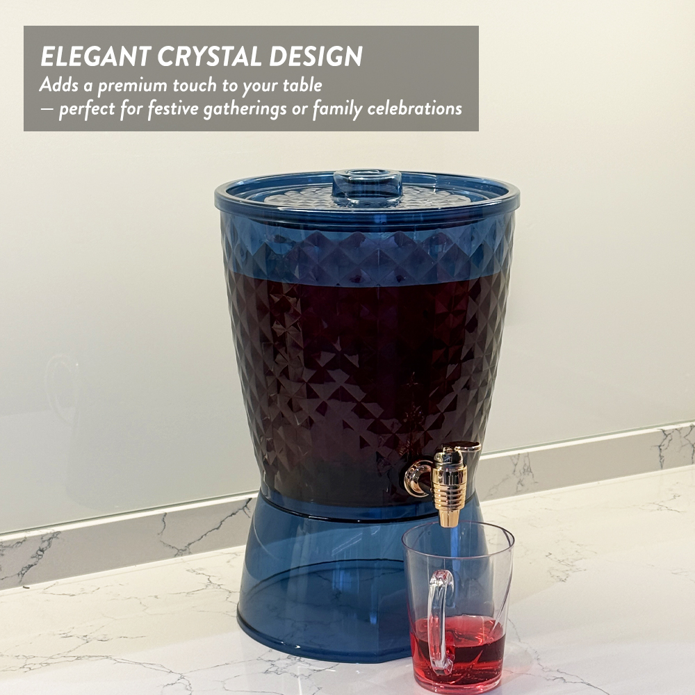 Elianware 7L Crystal Water Dispenser BPA Free Jamuan Party Balang Bekas Air (1Layer/2Layers/Set)