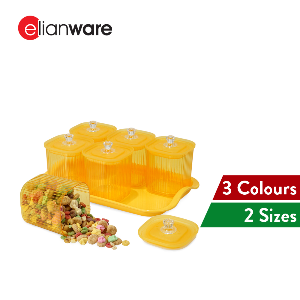 Elianware 6PCS Premium Food Storage Festive Snacks Bekas Raya (500ML/700ML)
