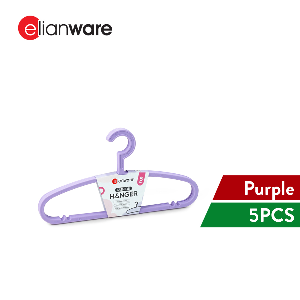 Elianware 5PCS No Trace Premium Hanger Adult Penyangkut Baju