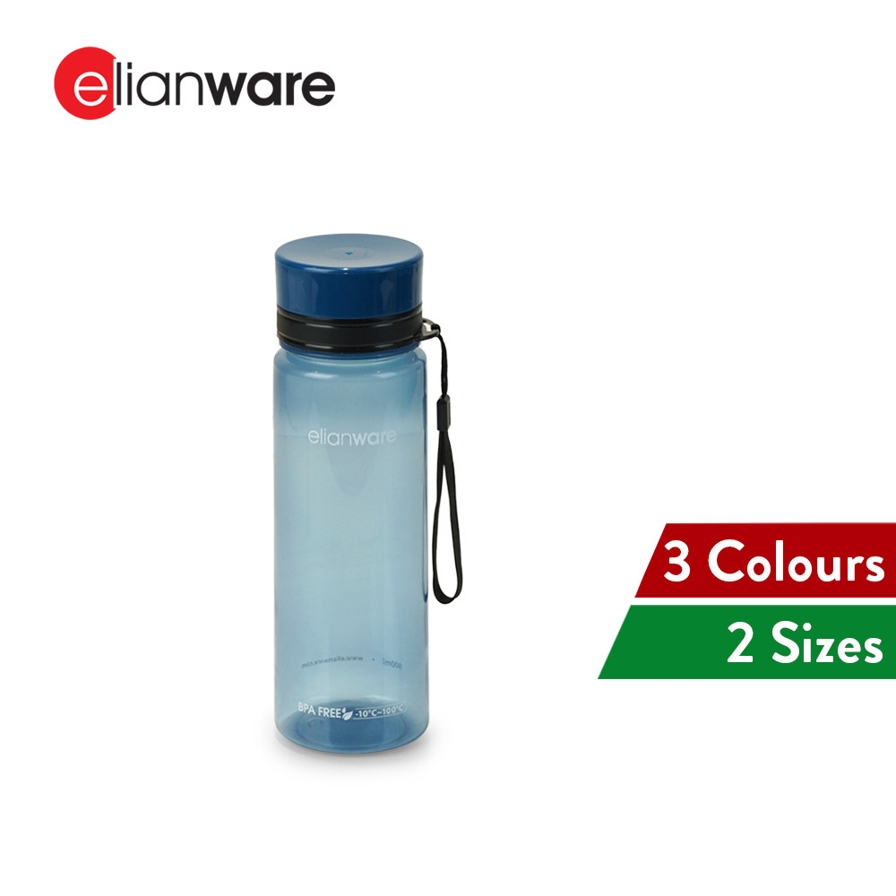 Elianware 650ML/900ML Water Bottle Sport Drinking Botol Air Plastic BPA Free Tumbler
