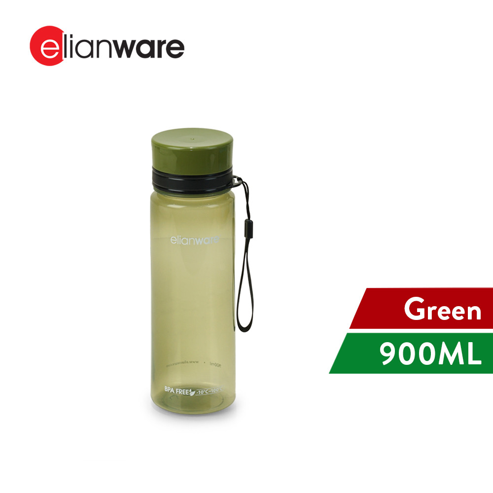 Elianware 650ML/900ML Water Bottle Sport Drinking Botol Air Plastic BPA Free Tumbler