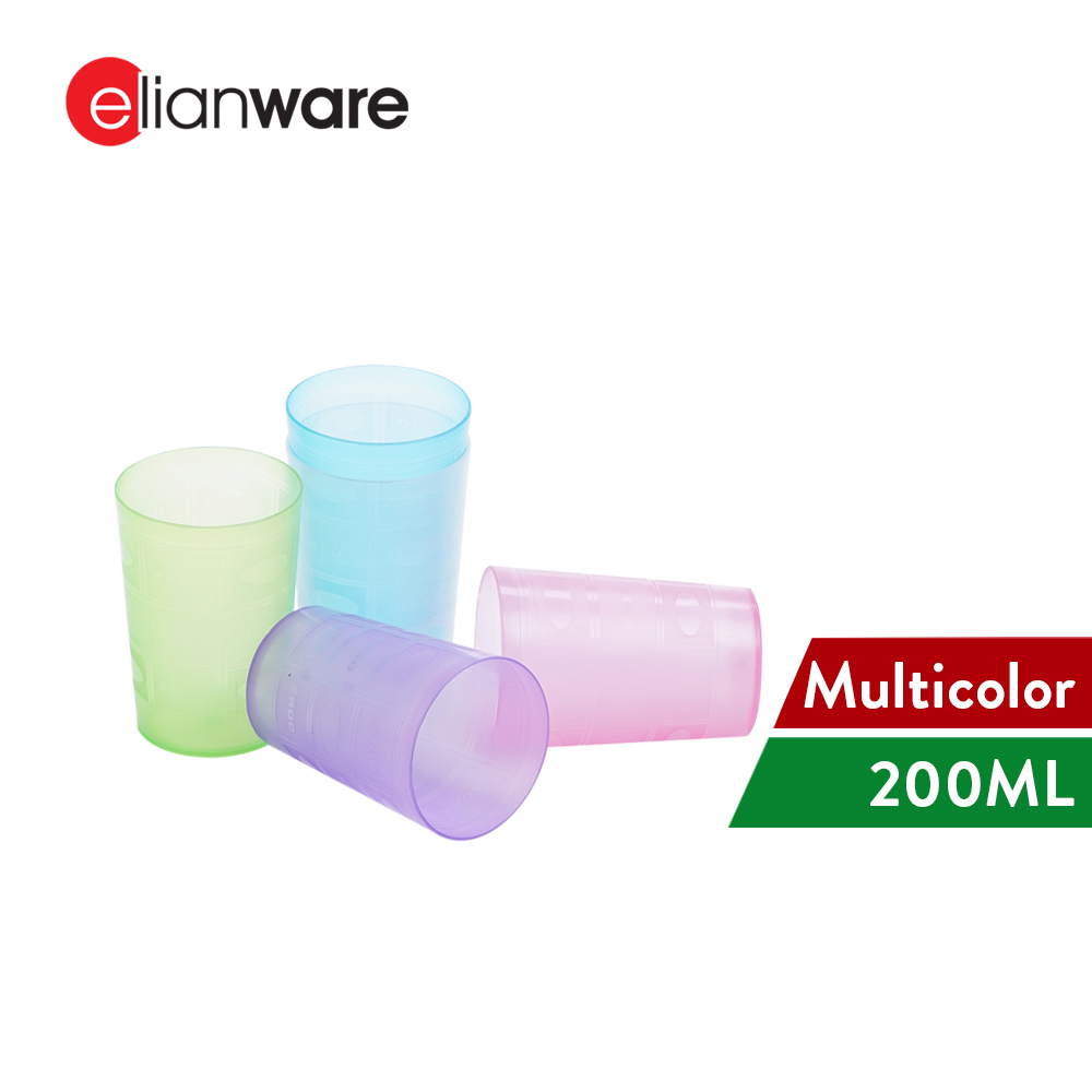 Elianware (200ml) BPA FREE Plastic Party Kids Cup Cawan