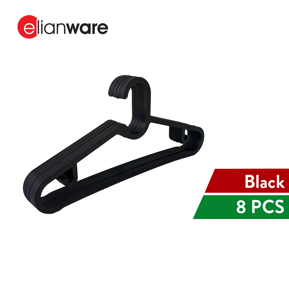 8Pcs Set Hanger Baju Plastic Clothes Hanger Tudung