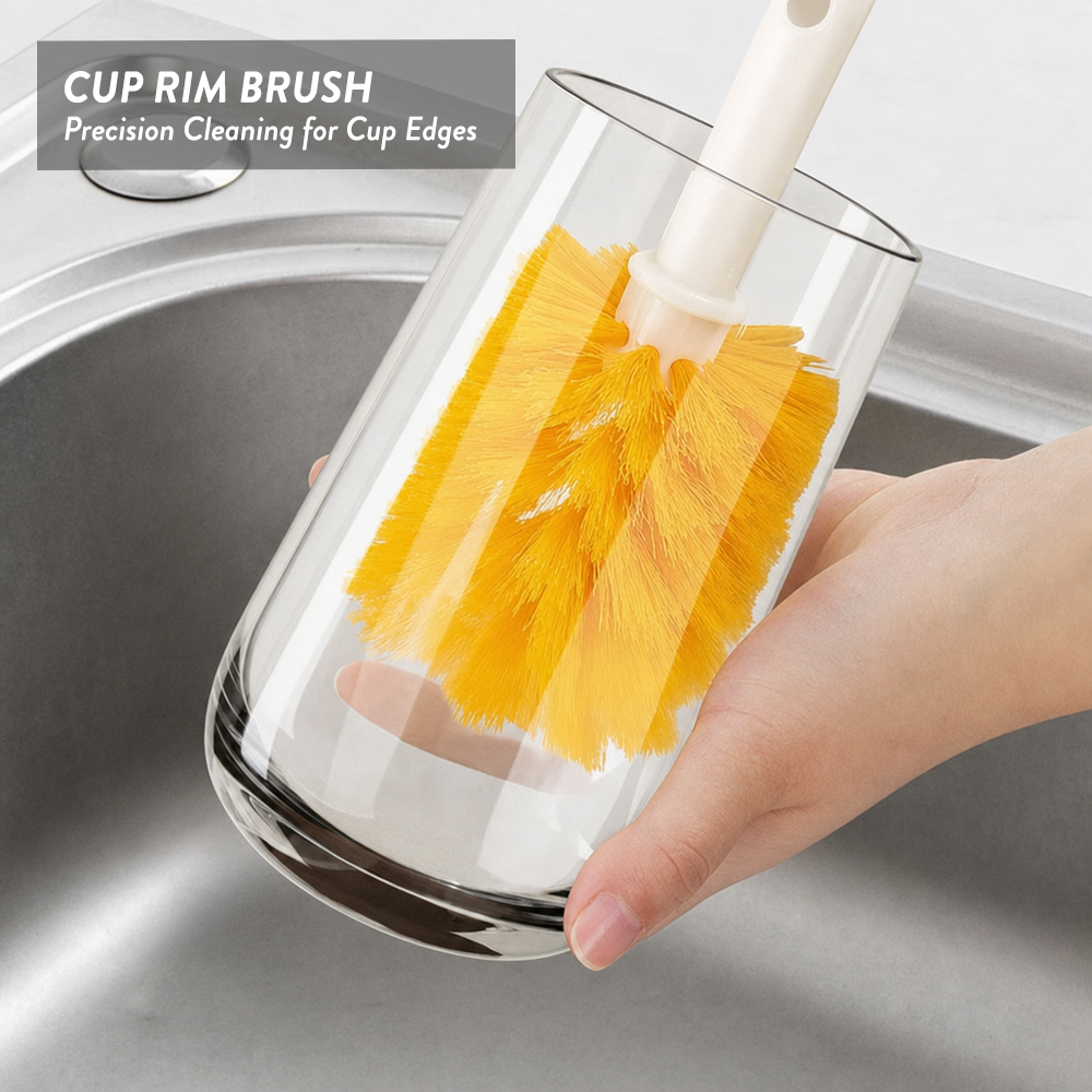 5 IN 1 Bottle Brush Set Cleaning Brush Cup Multifunction Clean Accessories
