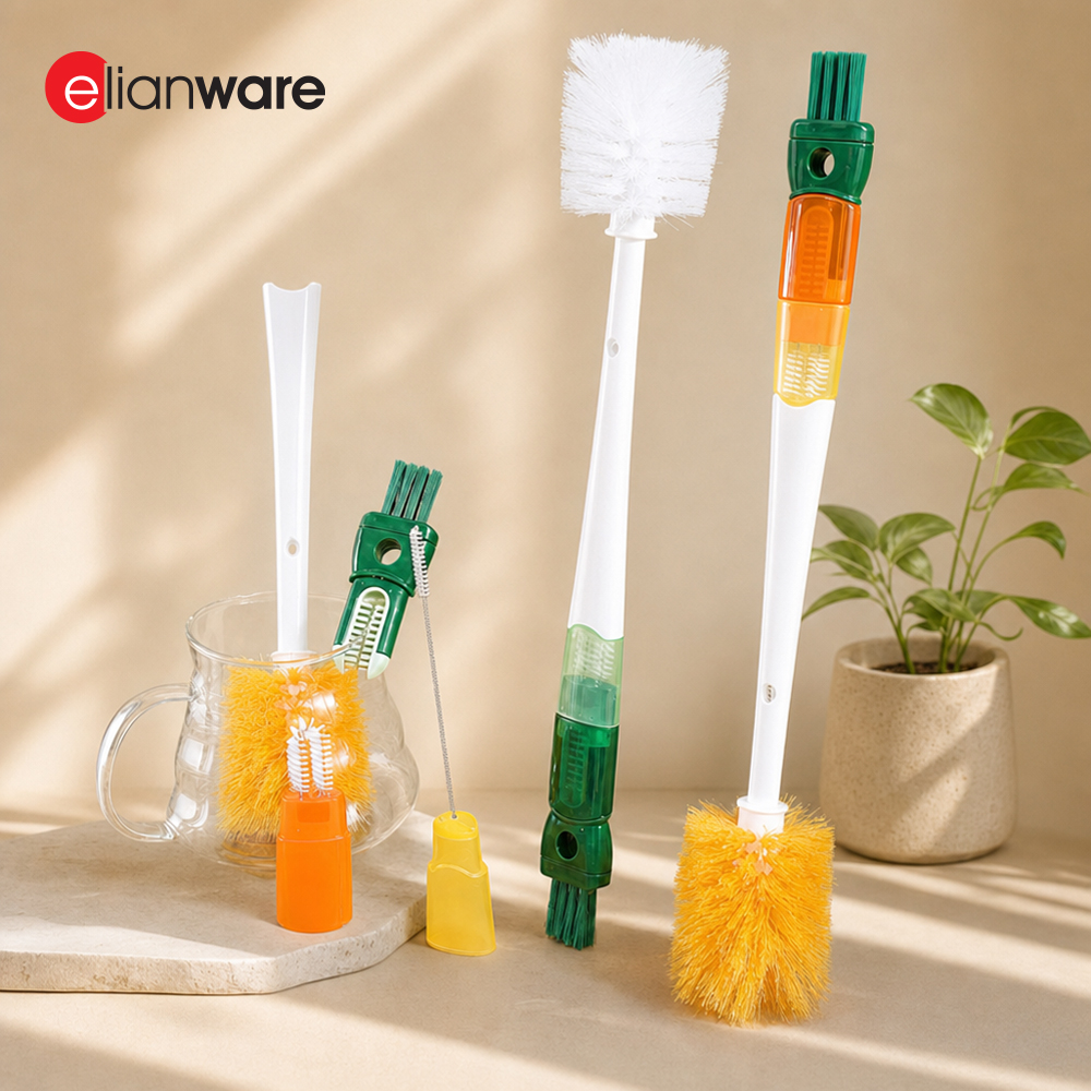 5 IN 1 Bottle Brush Set Cleaning Brush Cup Multifunction Clean Accessories
