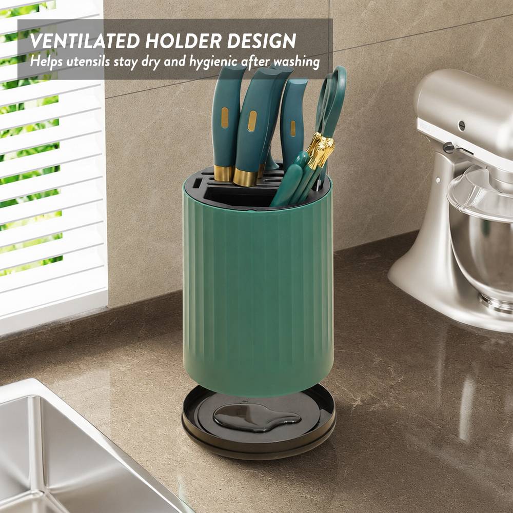 Knife Cutlery Holder Multifunction Spoon Fork Chopstick Organizer with Drainer