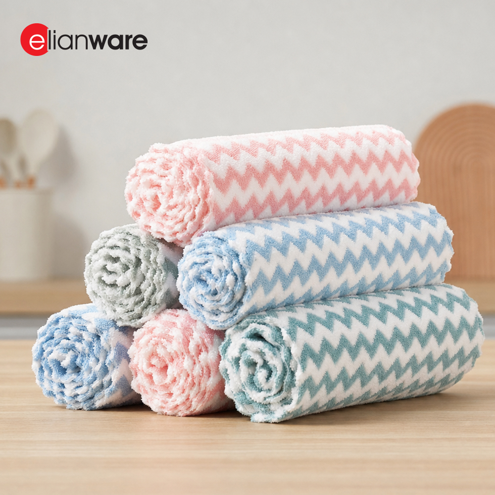Microfibre Cleaning Table Cloth Kain Dapur Kitchen Dish Towel (3pcs)