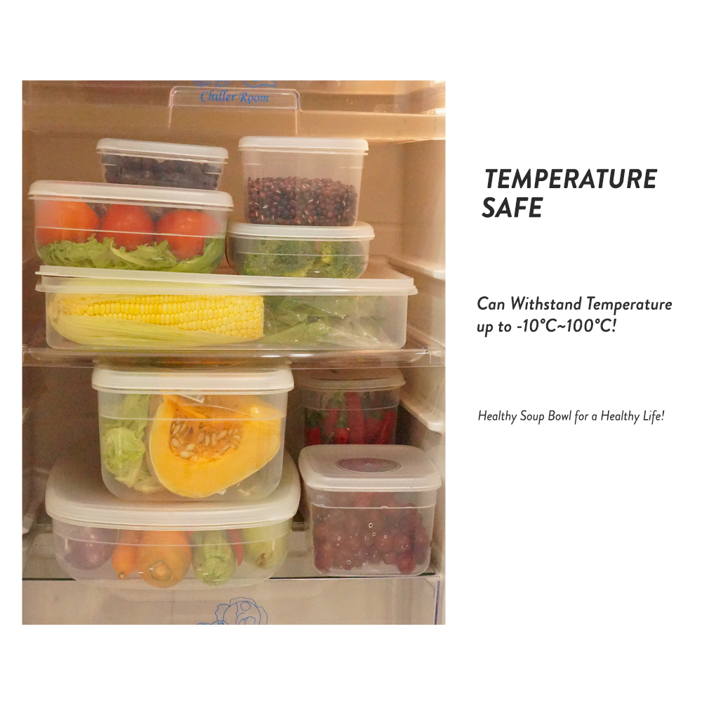 Elianware [1pc/3pcs] EROO Transparent Multipurpose Food Keeper BPA FREE Microwaveable Food Storage Container Bekas Makanan