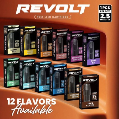 REVOLT PREFILLED CARTRIDGE (SUITABLE WITH NANOSTIX/SWITCHSTIX/SERA DEVICE) | EmpireWape REVOLT PREFILLED CARTRIDGE (SUITABLE WITH NANOSTIX/SWITCHSTIX/SERA DEVICE) | EmpireWape