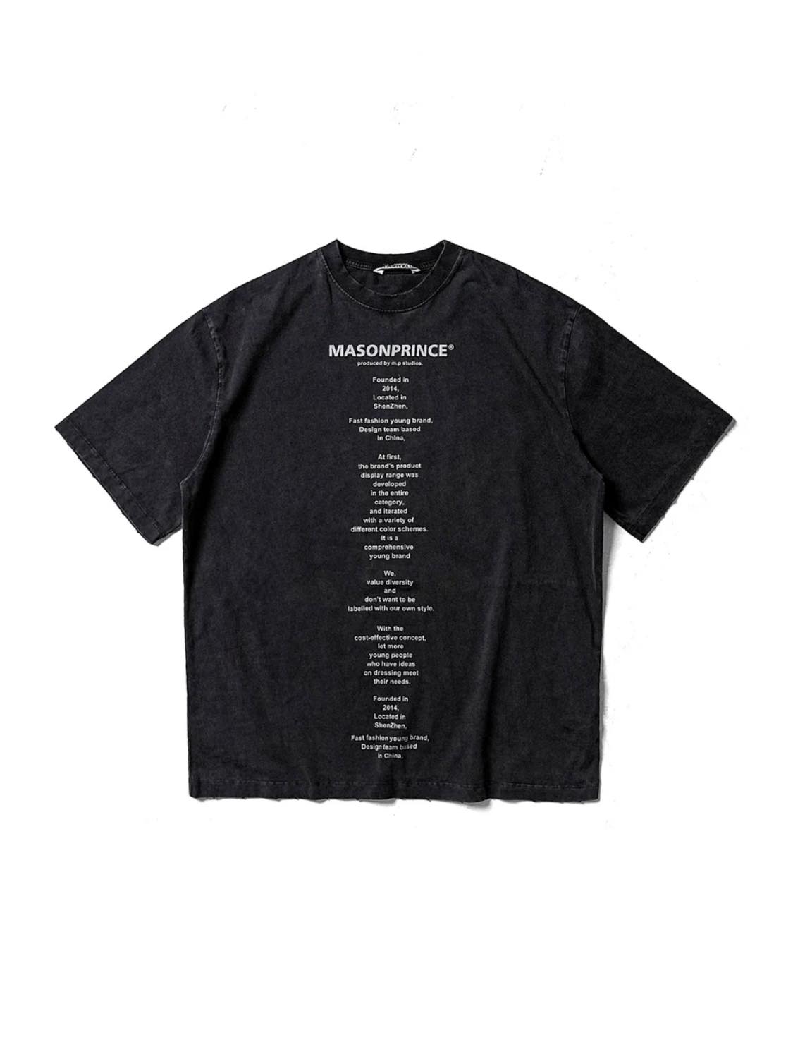 M.P studios (Maisonprince)ロンT オーバーサイズ パッチロゴ ロンTEE CT6105【MASONPRINCE】（T