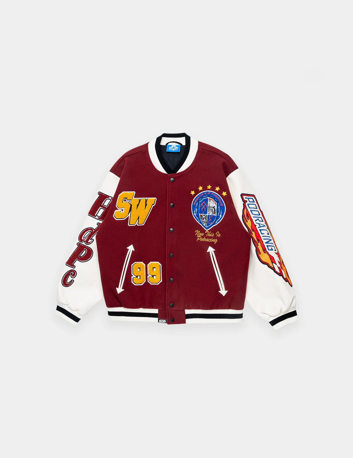 HdPc X STAR WARS POD RACING VARSITY JACKET | ENDLESS CLOTHING