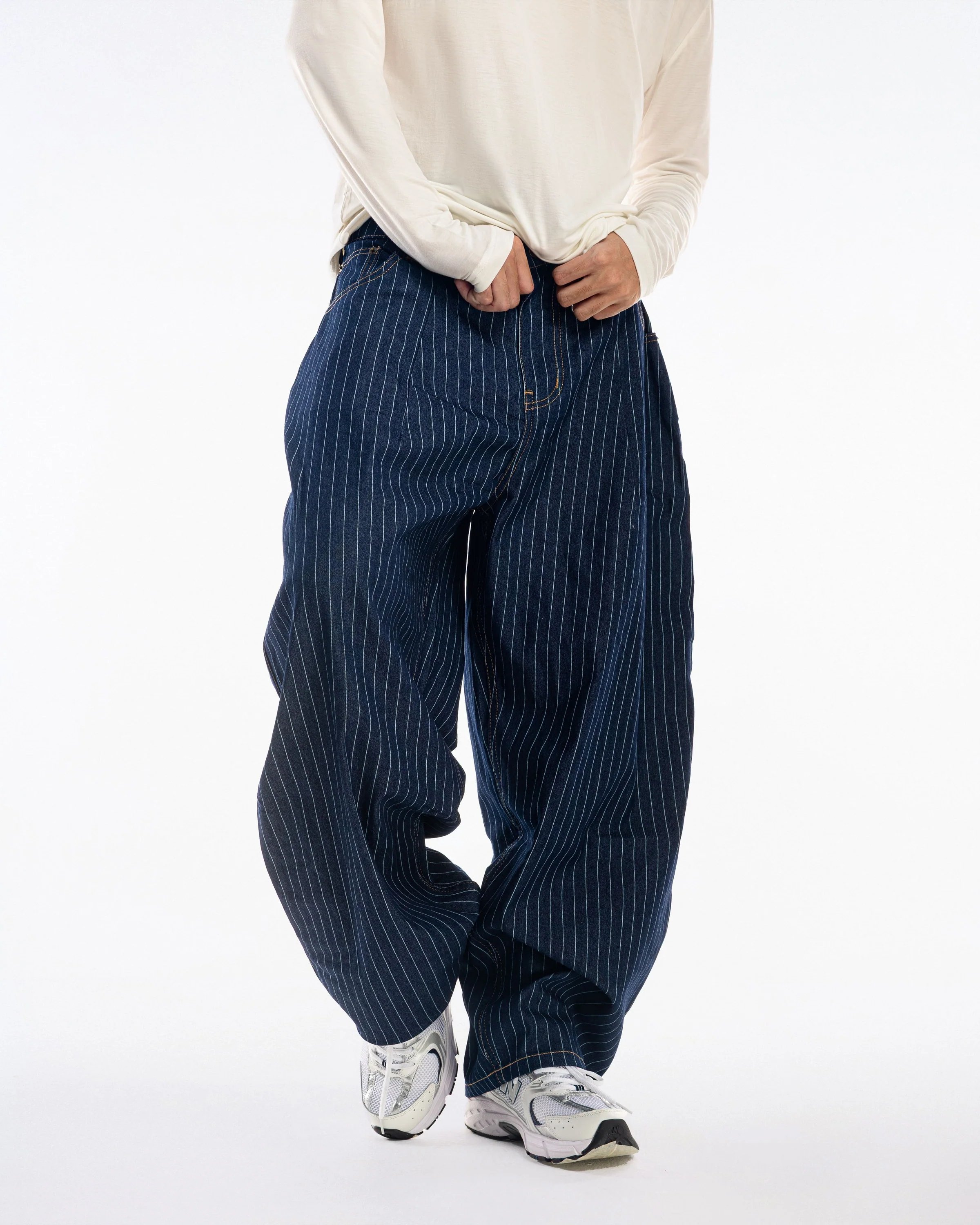 PUSH PUSH STRIPES PANTS V2 (NAVY) | ENDLESS CLOTHING