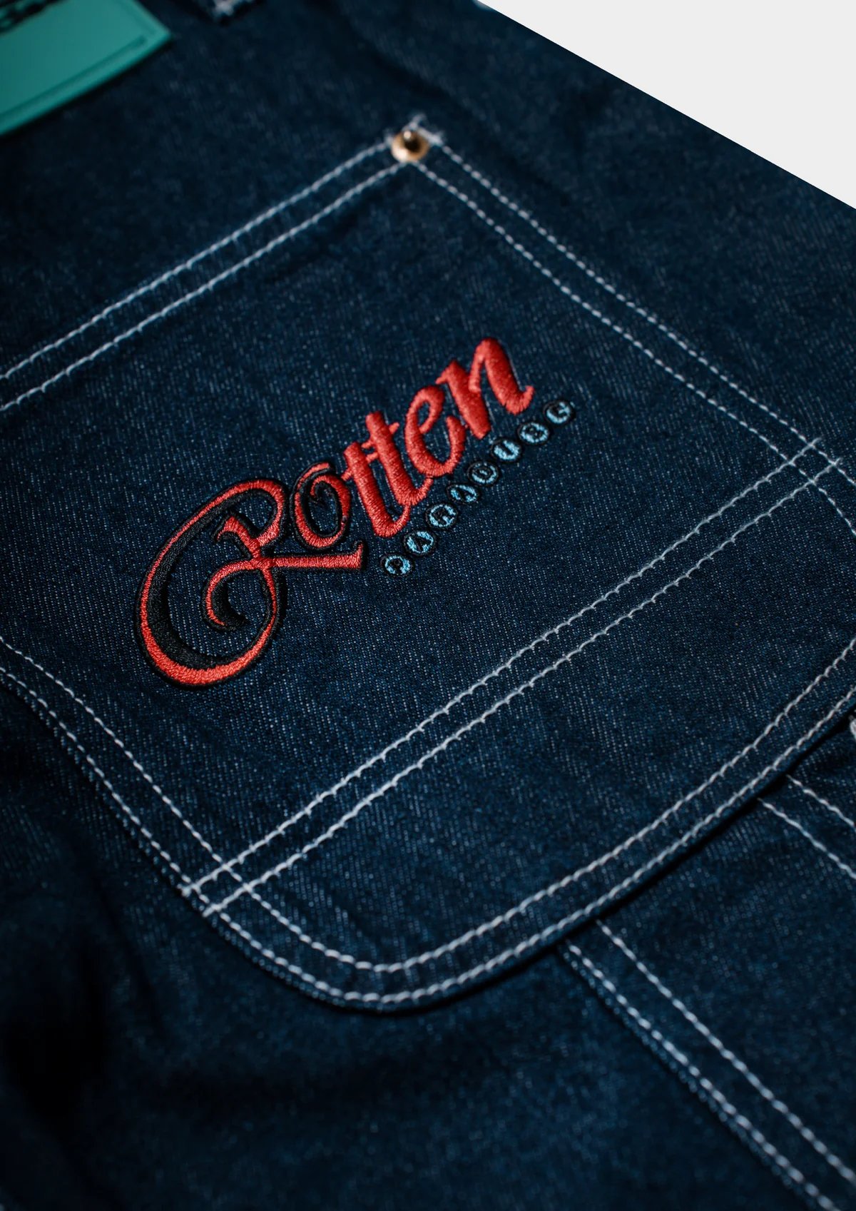 G Rotten Riley ROTTEN PARADISE LONG DOUBLE KNEE JEANS (DENIM) | ENDLESS CLOTHING