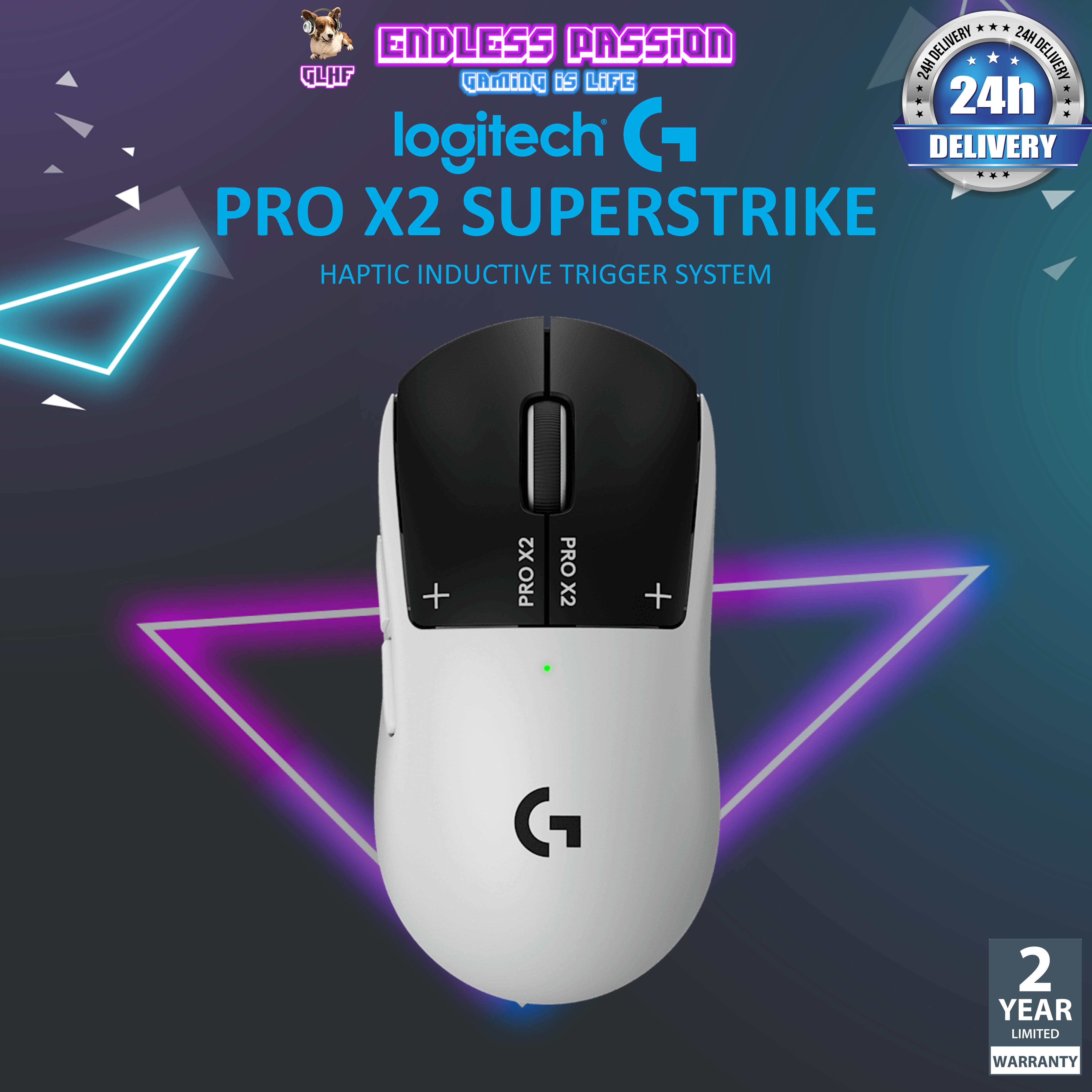 Logitech G Pro X2 Superstrike LIGHTSPEED Wireless Gaming Mouse
