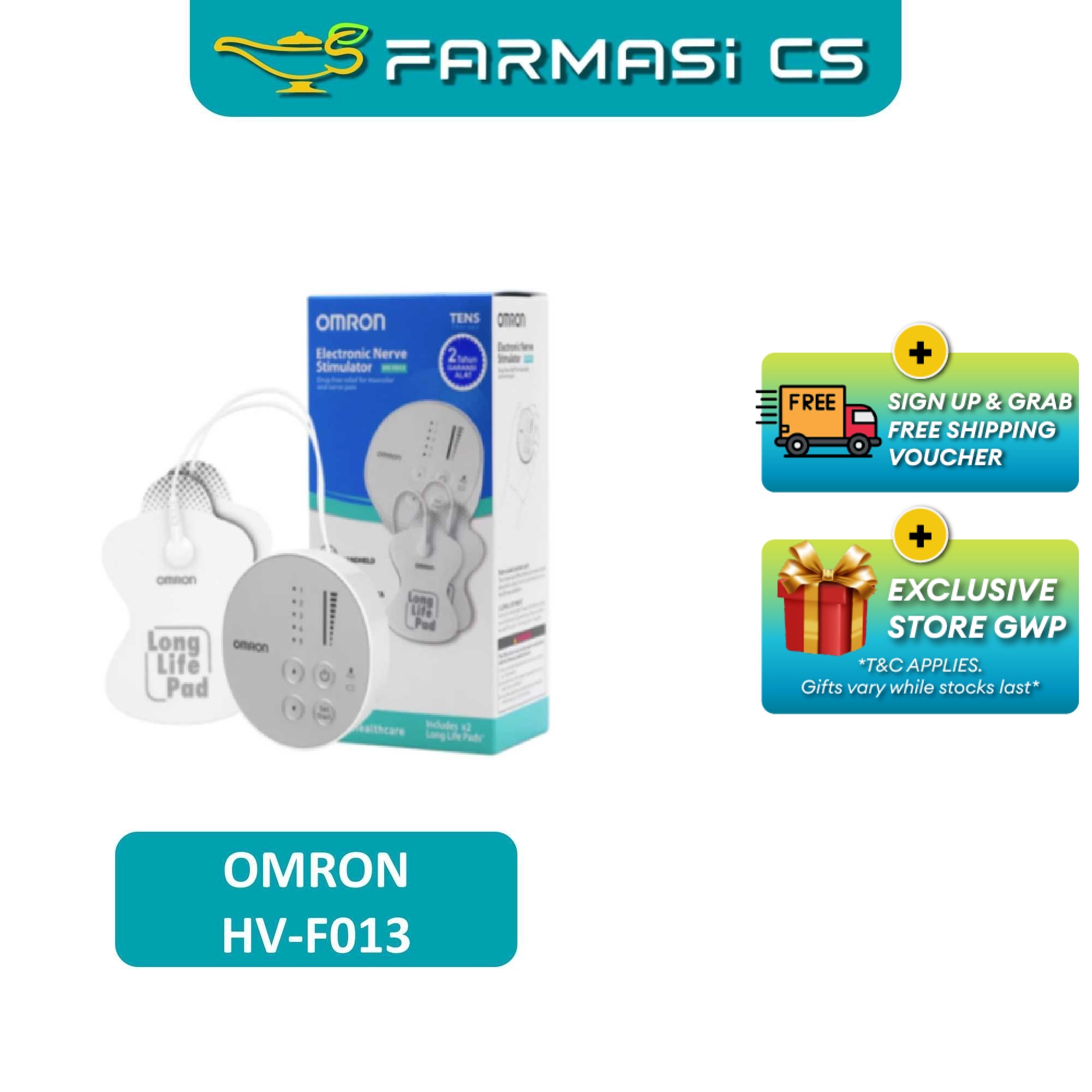 Omron Electronic Nerve Stimulator HV-F013 [ HVF013 / 1 year warranty ]