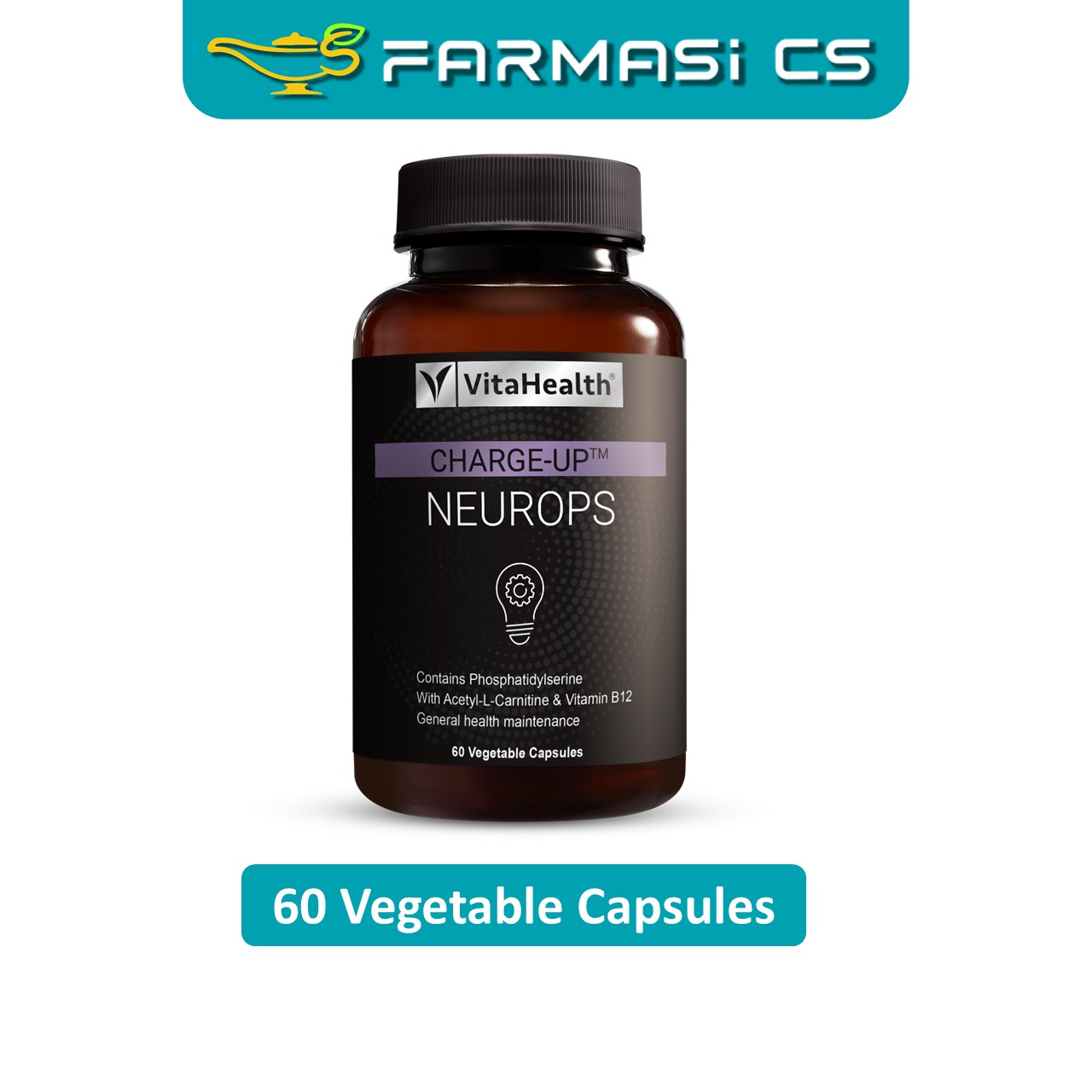 VitaHealth Charge Up NEURO PS 60 Vegetable Capsules