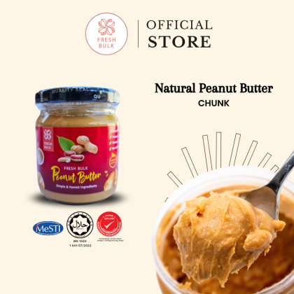 Fresh Bulk Natural Peanut Butter CHUNK / No sugar / No preservatives ...