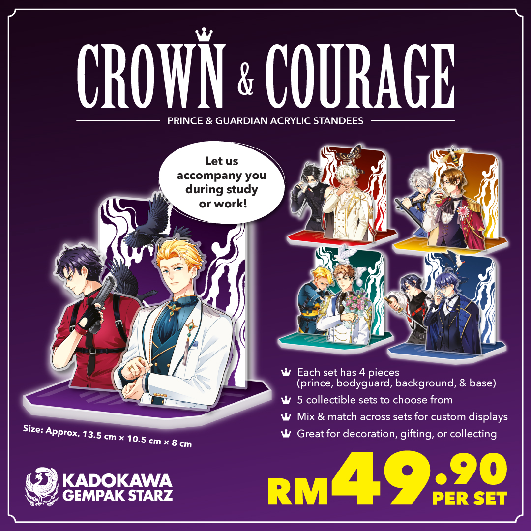 Crown & Courage: Prince & Guardian Acrylic Standee | Gempak Starz