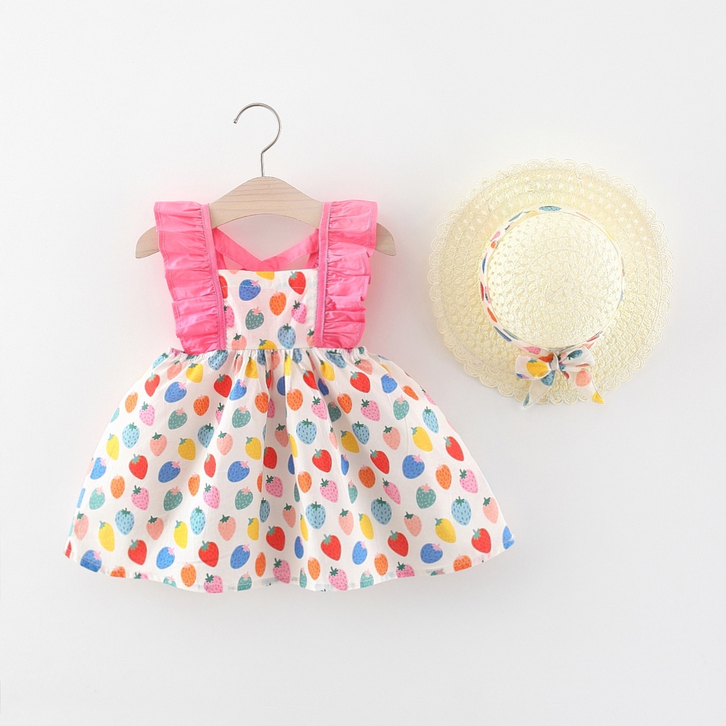 strapless open back dress Girls' Polka Dot Party Pocket Twirl Dress Size: 4T Toddler by Mila & Rose main image 1