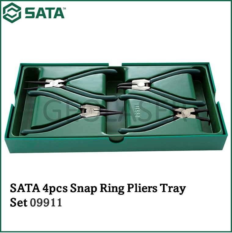 SATA 09911 4pcs Snap Ring Pliers Tray Set