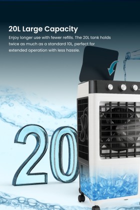 Giselle Air Cooler With 3 Speed Fan Adjustment (20L) KEA0406