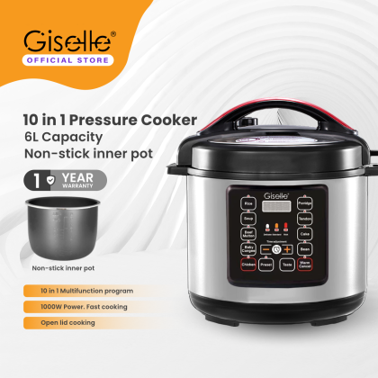 Giselle 10 in Electric Digital Multifunction Pressure Cooker Non