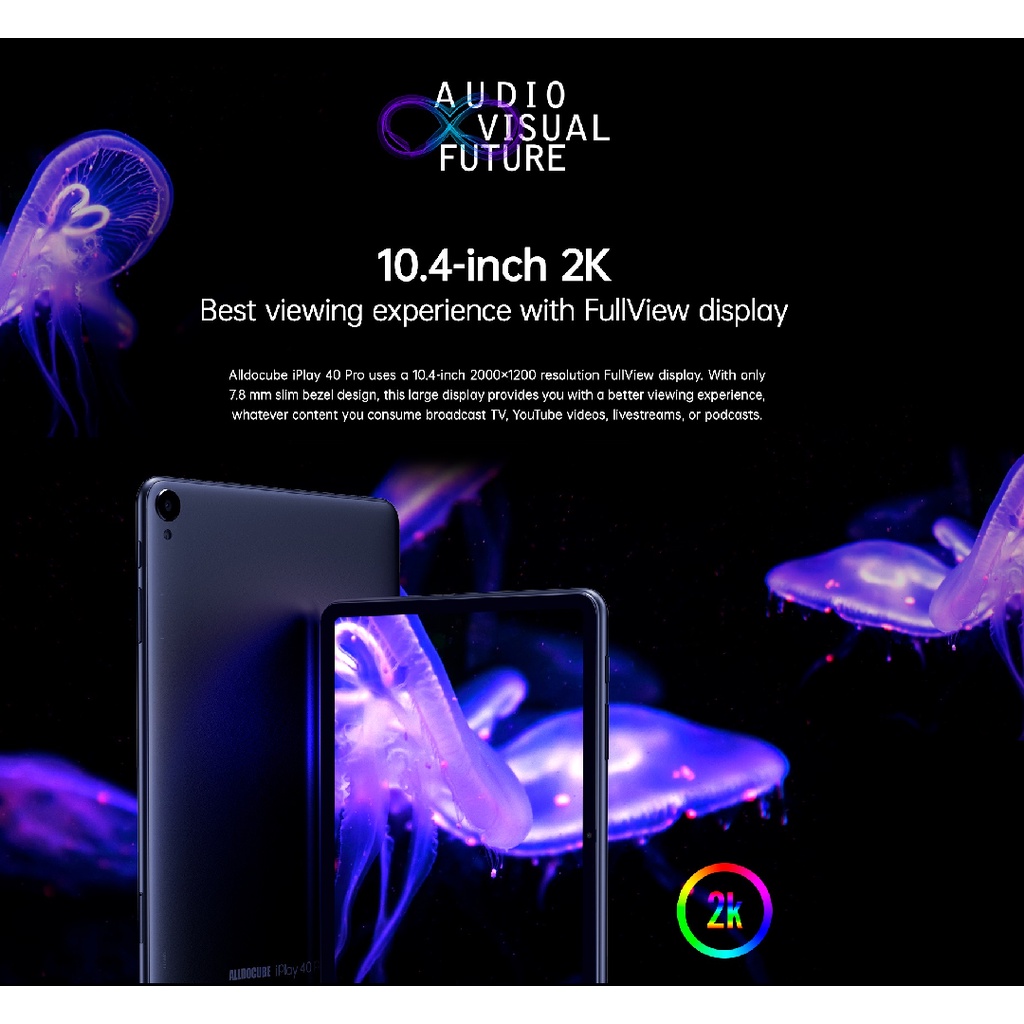 Alldocube iplay 40 pro 4GB+256GB 10.4 inch 4G LTE Call 2K Tablet