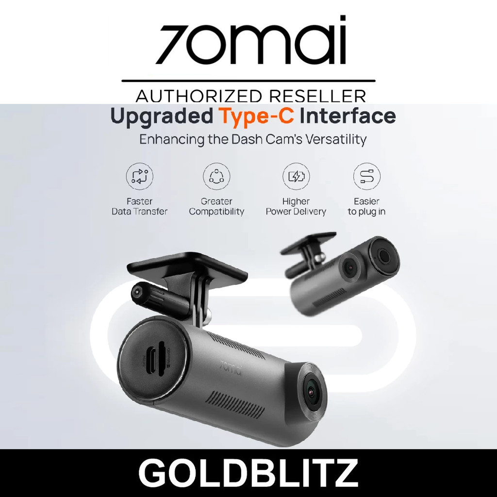 Dash Cam 70mai M310 2K Con WiFi - 1296P, Visione Notturna, Parcheggio, App, Max 256 GB