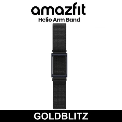 Amazfit Brassard Nylon Pour Helio Strap – Respirant, Séchage Rapide, Mesure Précise Sur Le Biceps, Noir