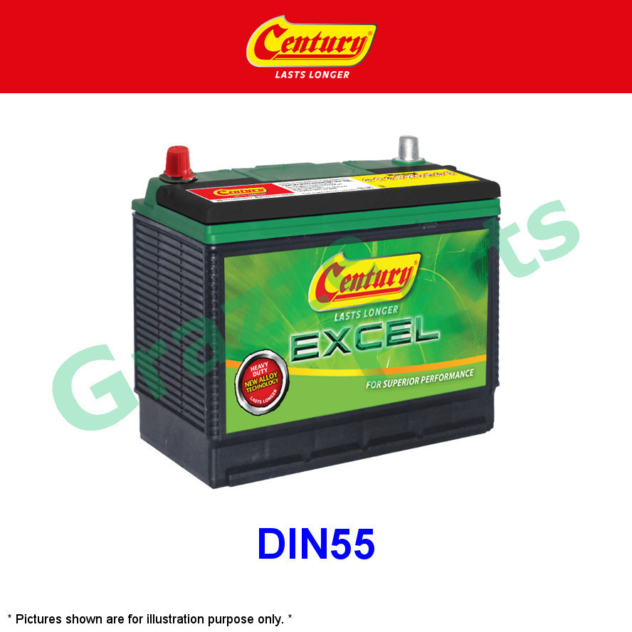 Century Excel MF CMF EFB DIN55 | DIN55L | LN2 (70AH) Car Battery Bateri Kereta for Volkswagen VW Cro