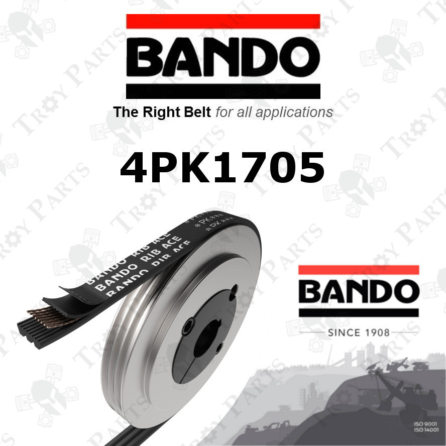 Original Bando Ribstar Rib Serpentine Fan Belt 4PK1705 for Perodua Myvi 1.3 2005-2011