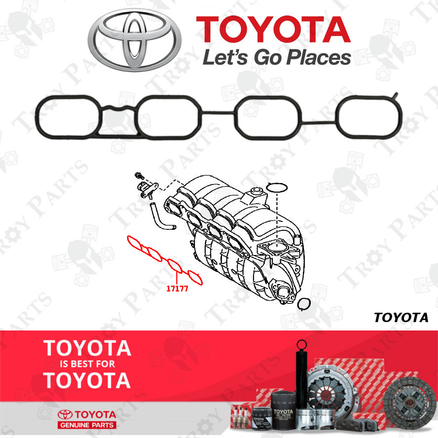 Toyota Intake Inlet Manifold Gasket 17177-47010 for Toyota Avanza 1.5 F653 F654 Sienta 1.5 NSP170 2N