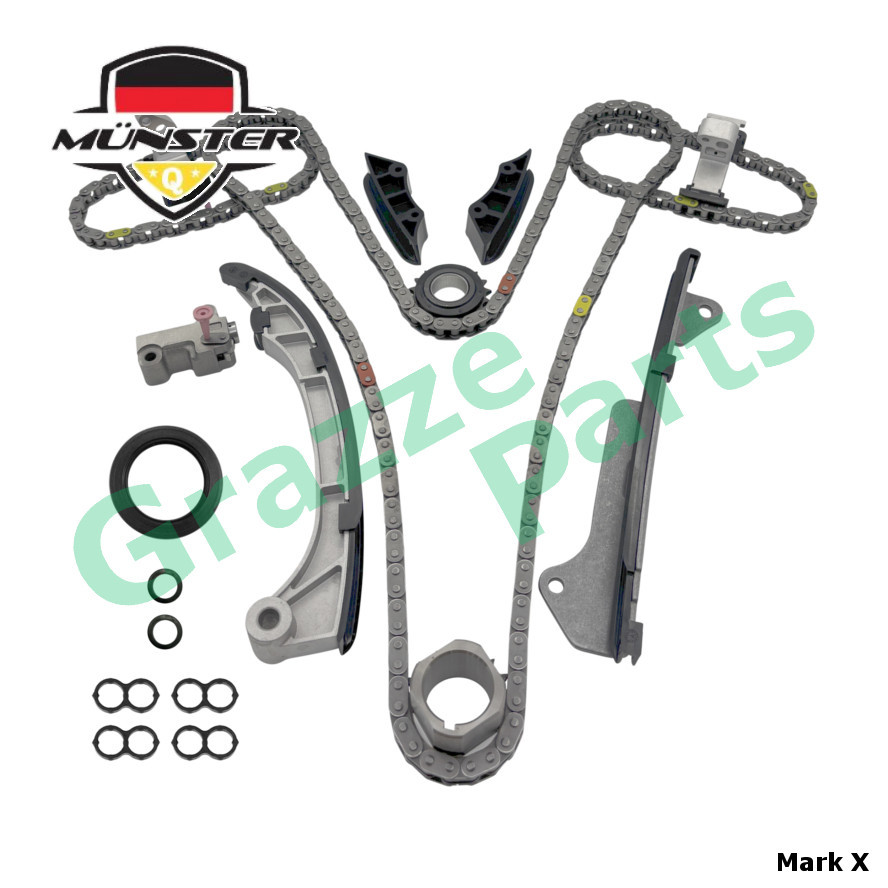 (19pc) Münster Timing Chain Kit Set 13506-31020 Toyota Mark X GGA10 Rav4 Rav 4 GSA33 GSA38 3.5 V6 2G