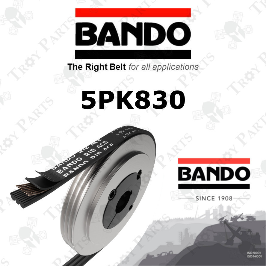 (1pc) Bando Ribstar Rib Serpentine Fan Belt 5PK830 for Suzuki Swift 1.5 RS415 Swift 1.6 SX4 SX-4