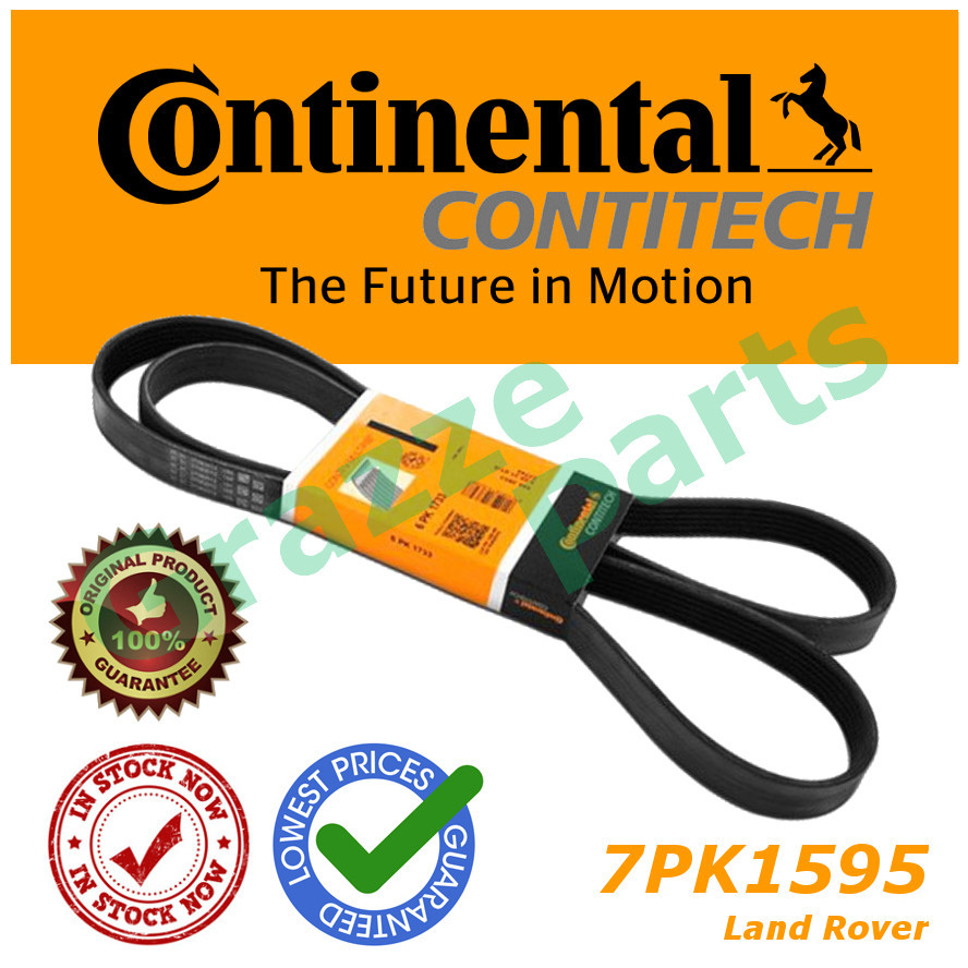 Continental Contitech Ribstar Rib Fan Belt 7PK1595 (7PK1593) for Land Rover Defender Cabrio Station 