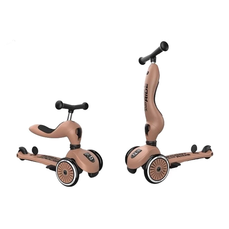 Scoot And Ride SR00820 Mocha Highwaykick 1 Push And Go
