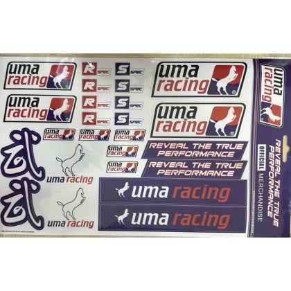 UMA RACING 100% ORIGINAL OFFICIAL STICKER (PURPLE) | GT Speed Bike Sdn Bhd