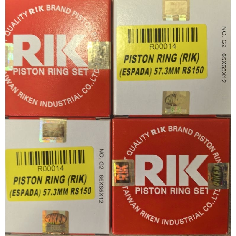 Riken Made In Japan Piston Rings – 86mm STD – Honda RSX Civic K20 – Nitrite Hardened Steel