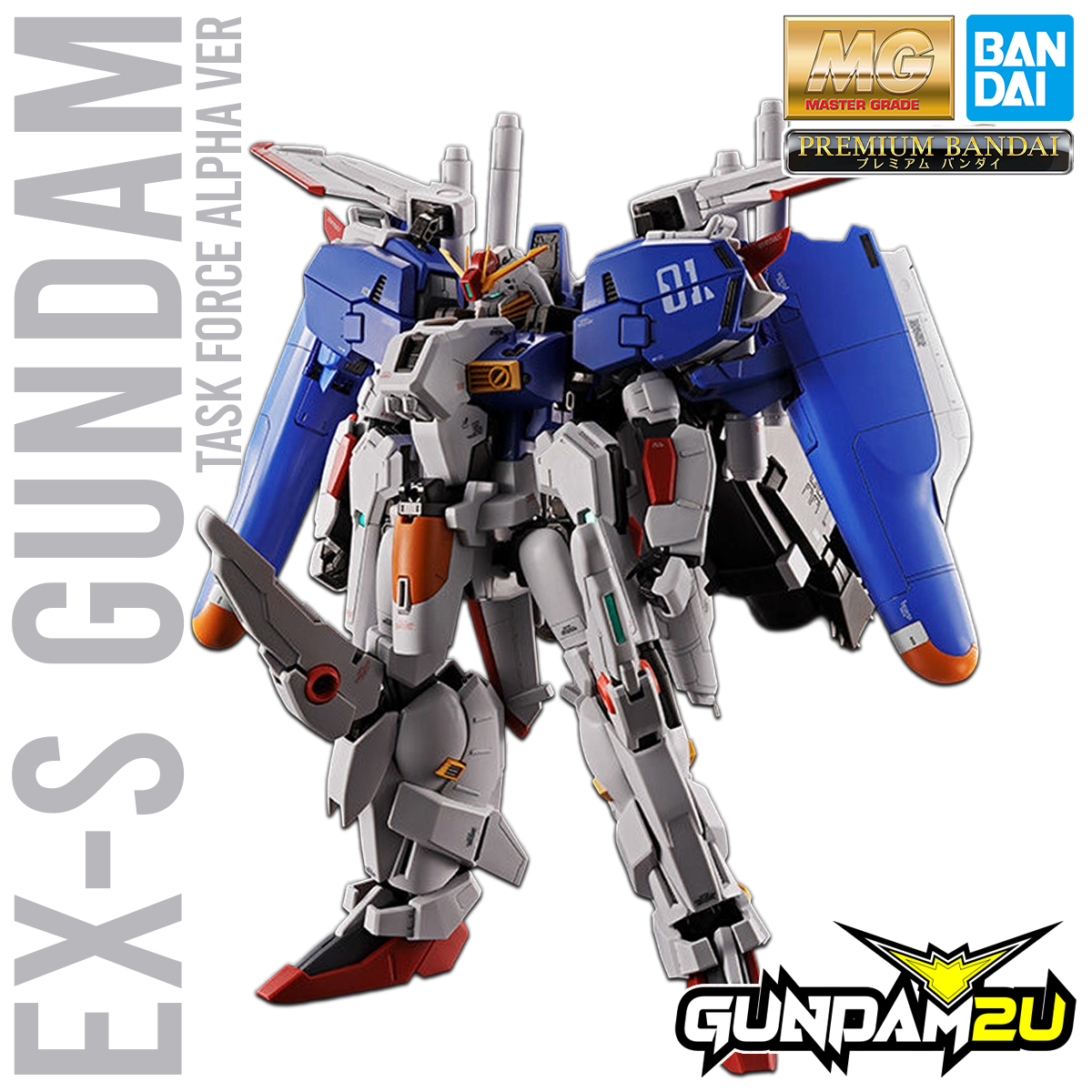 1/100 MG Ex-S Gundam Task Force Alpha Ver (MG UC) | Gundam2u Malaysia