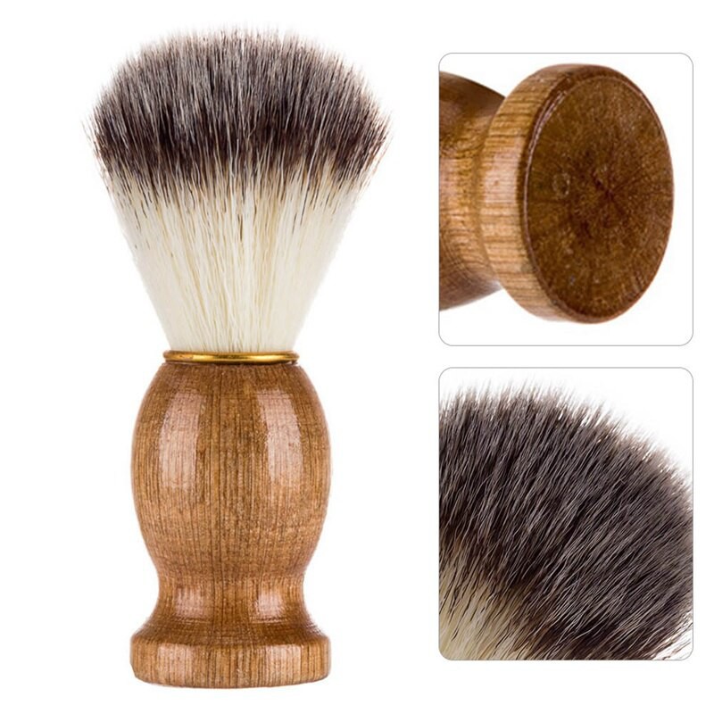 Men Shaving Bear Brush Bear Cleaning Brushes Best Badger Hair Shave Wooden Handle Razor Barber