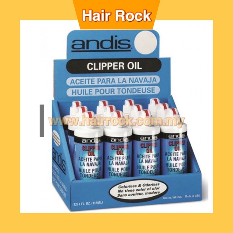 ANDIS Clipper Oil Lubricant for Hair Clipper Trimmer Blade 4oz/118ml