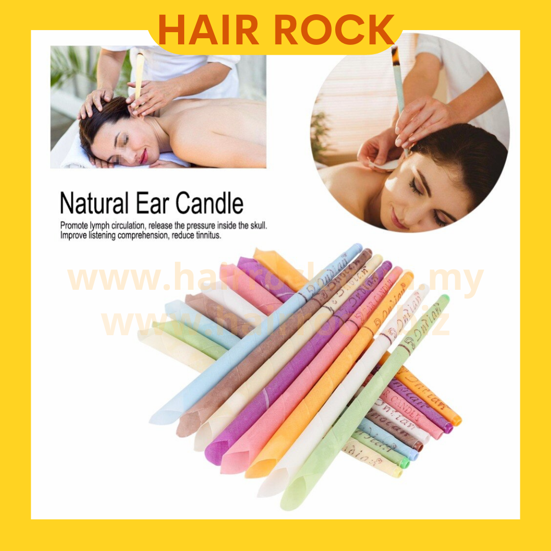 Natural Beewax Ear Candling Wax Cleaning Aromatic Treatment Care Healthy Horn with Earplugs Horn