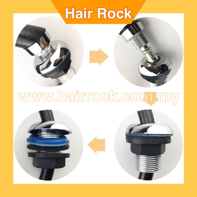 Shampoo Bowl Sink Spray Hose black