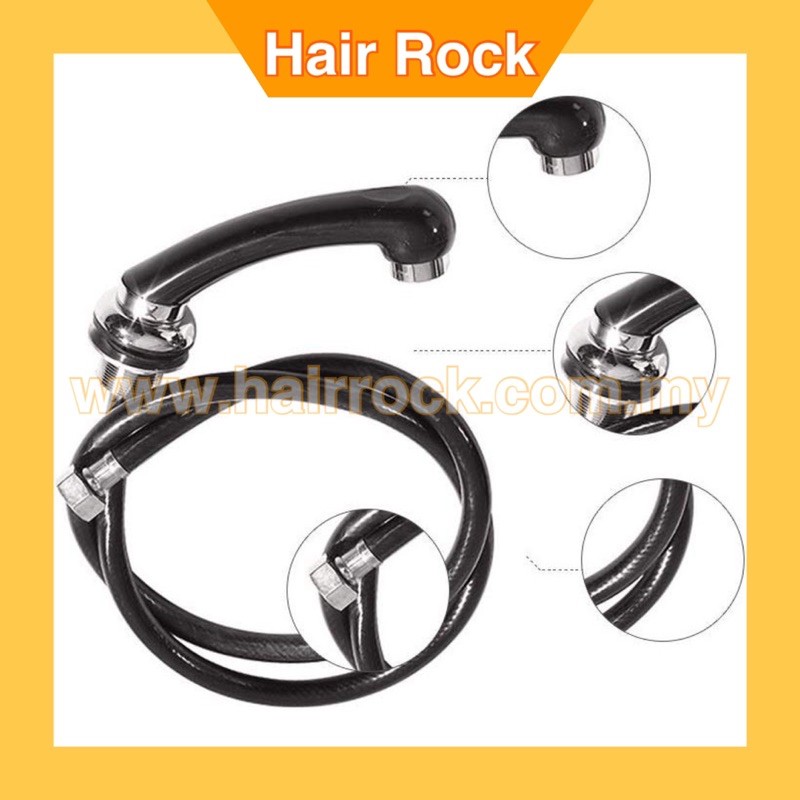 Shampoo Bowl Sink Spray Hose black